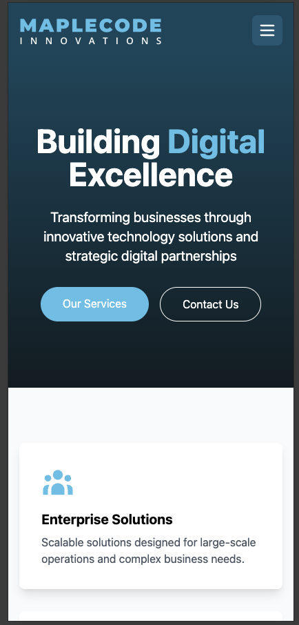 MapleCode Mobile Preview