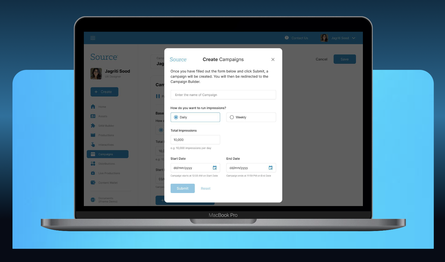 Campaigns Dashboard Preview